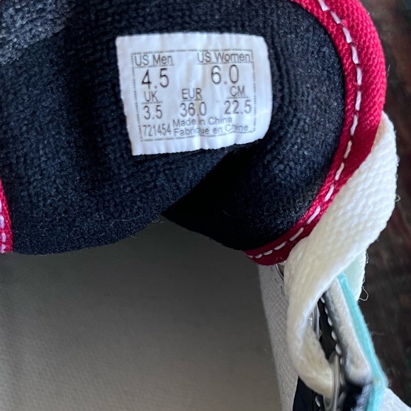 Vans low top SK8 shoes mens 4.5 women 6, two tone blue, white laces - Picture 8 of 8